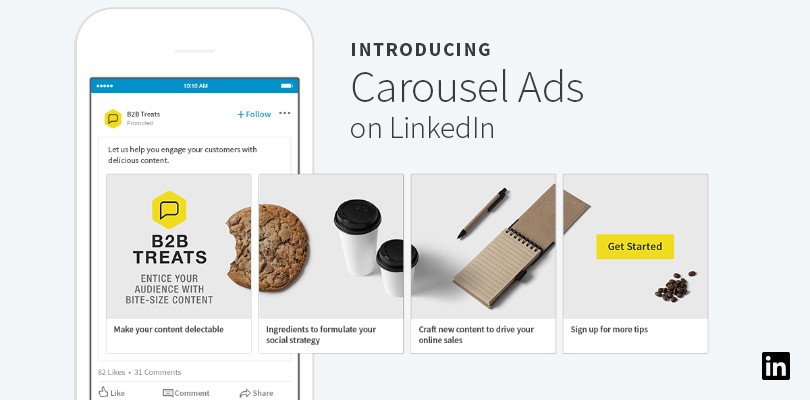 linkedin 輪播廣告Carousel ads